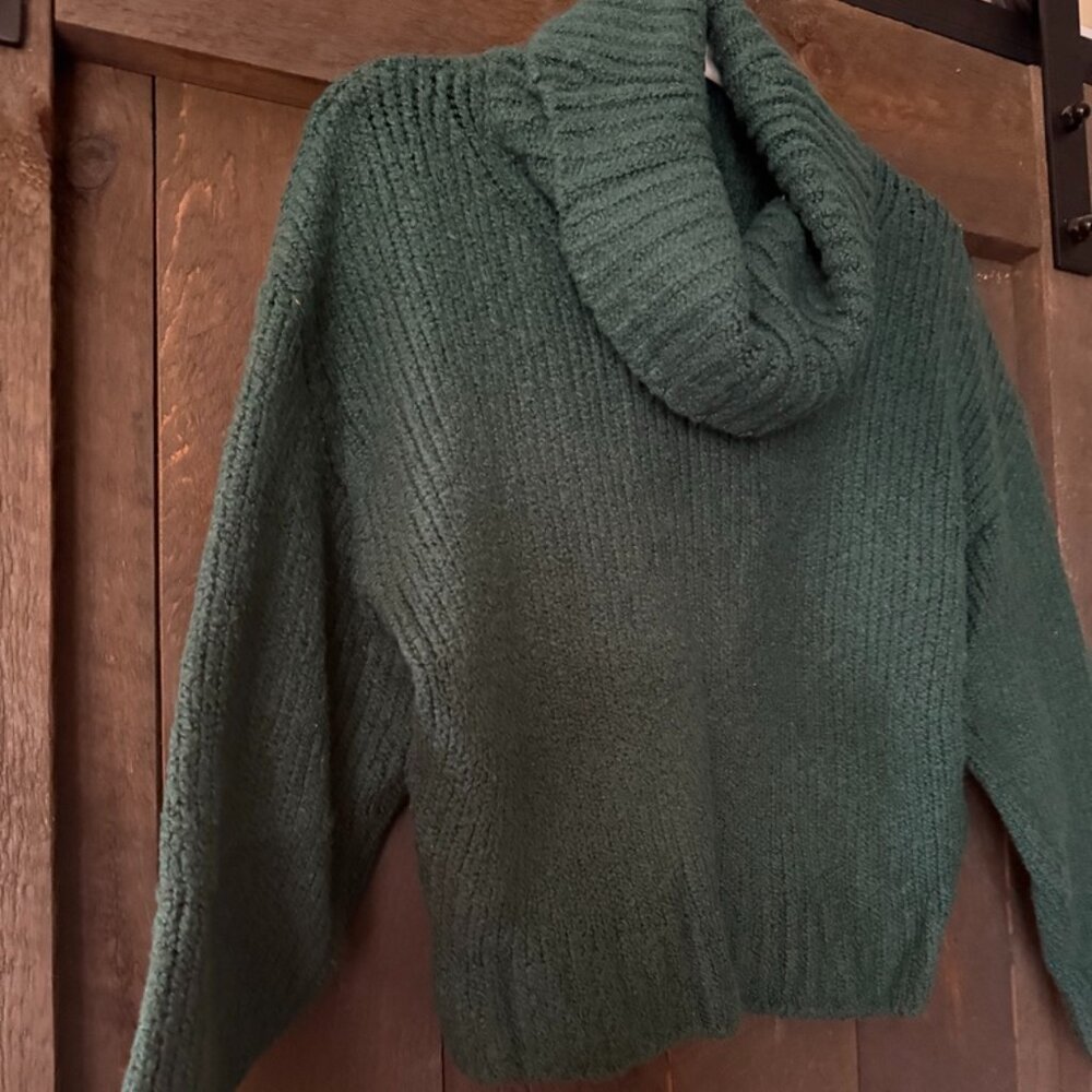 Anthropologie Pilcro Cowl Neck Green Oversized Sweater